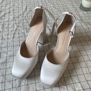 Loeffler Randall Selina satin platform pumps